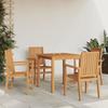 VidaXL Garden Dining Set 5 Pcs Solid Teak Wood 3157910