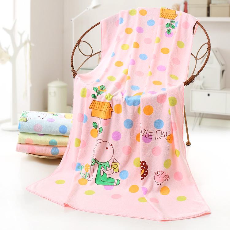 Cartoon Printed Absorbent Children's Quick-drying Bath Towel