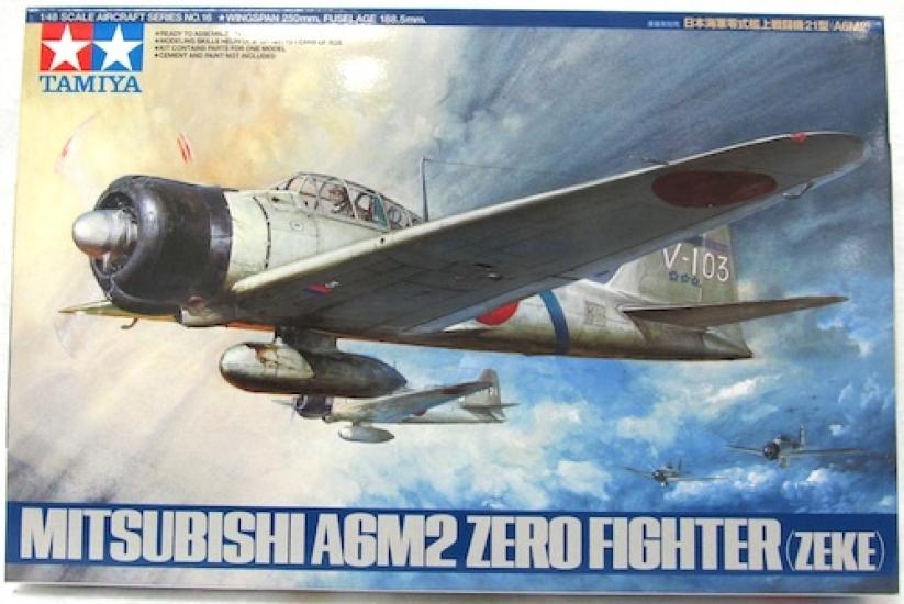 Tamiya Zero Fighter Type 21 Brand New "1/48 (A6M2)" -