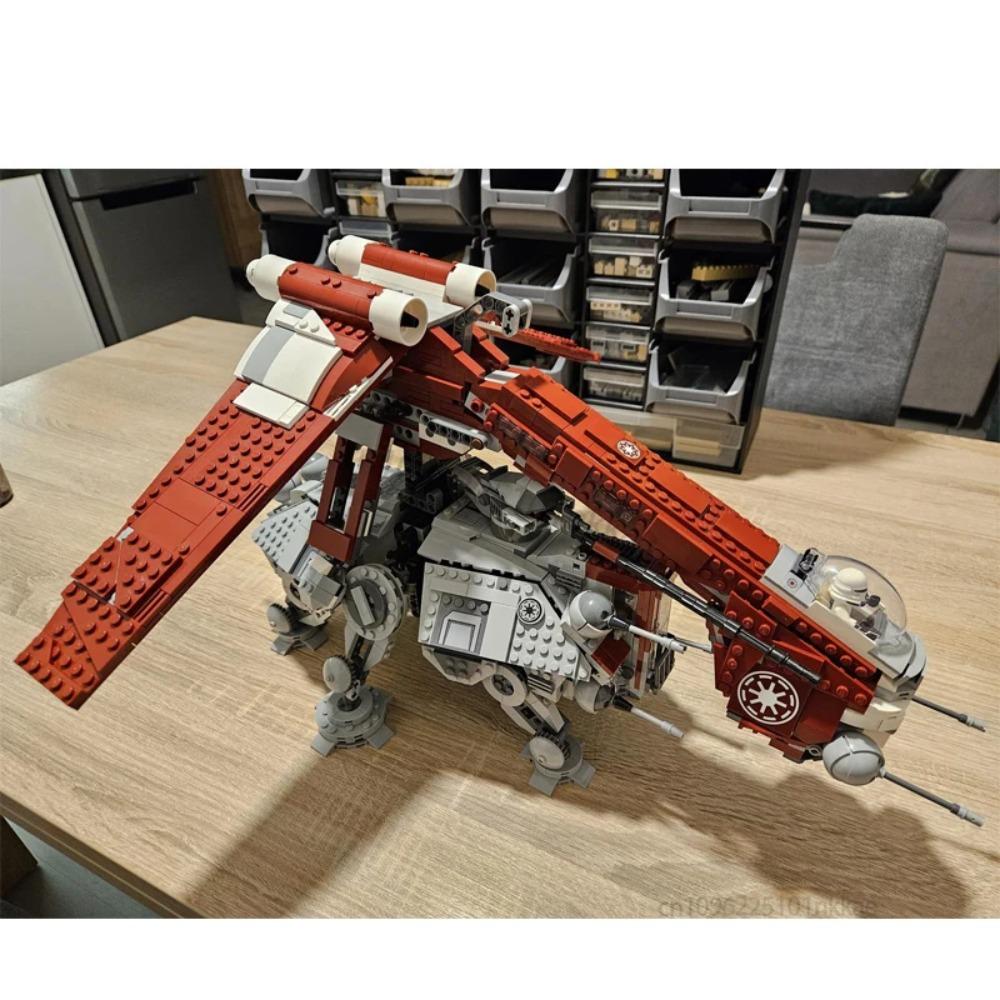 Модель Десантного Корабля Корусанта MOC Совместимая 75019 AT-Робот Строительные Блоки DIY Космический Корабль 75354 Строительный Кирпичик Детская Игрушка Рождественский Подарок