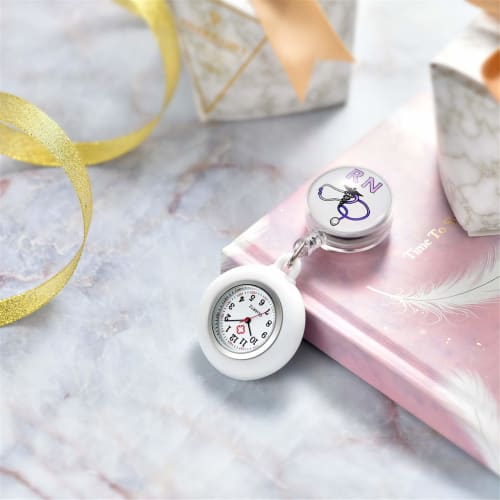Lancardo Nurse Watch, Pocket Watch with Detachable Silicone Handle, Extendable, for Men and Women, Cute RN Stethoscope, Perfect Gift for Nurses and Ca
