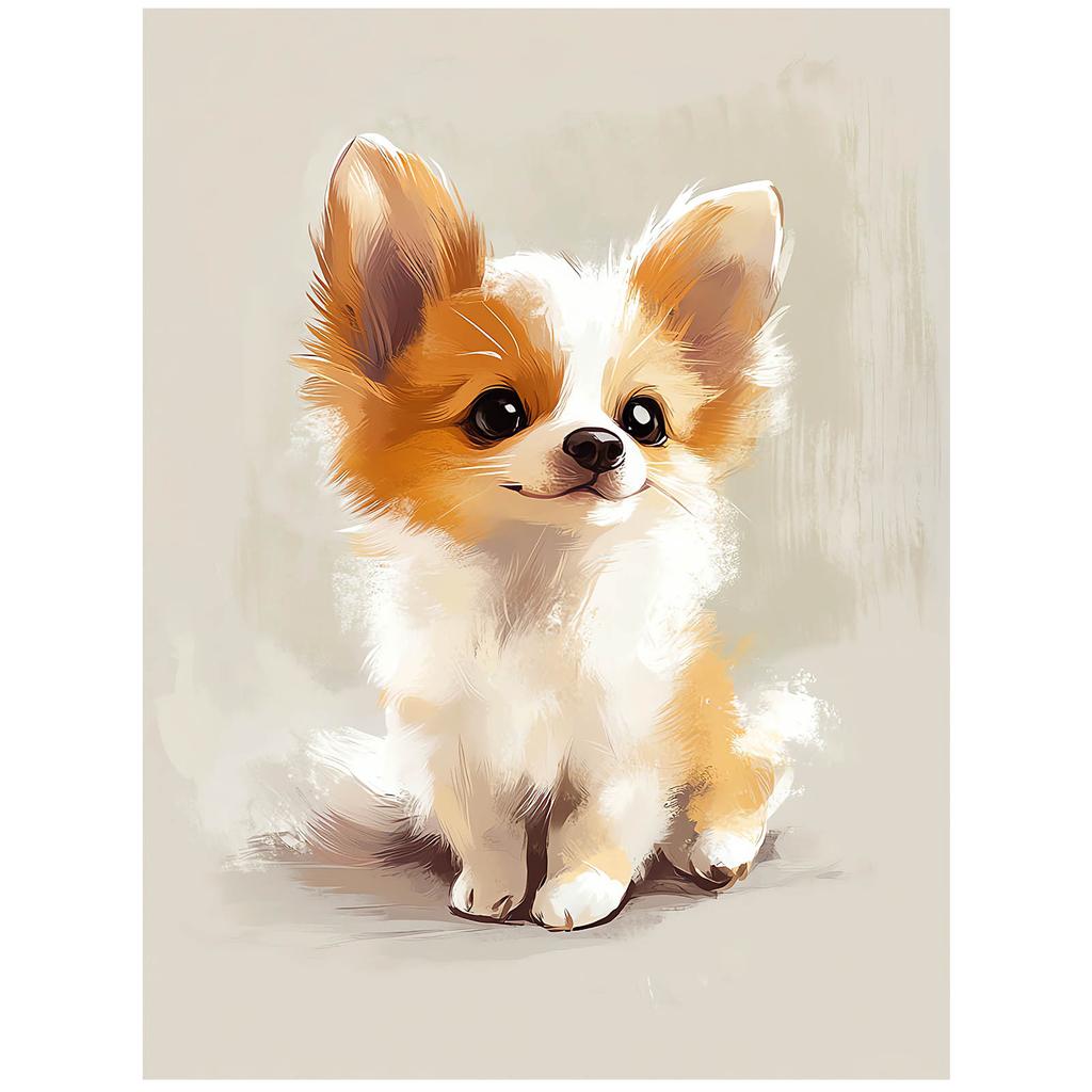 Uroczy Corgi - Plakat Dla Dzieci Uroczy Corgi - Plakat Dla Dzieci, 30X40 Cm, Bez Ramy, Papier Matowy 230 Gsm