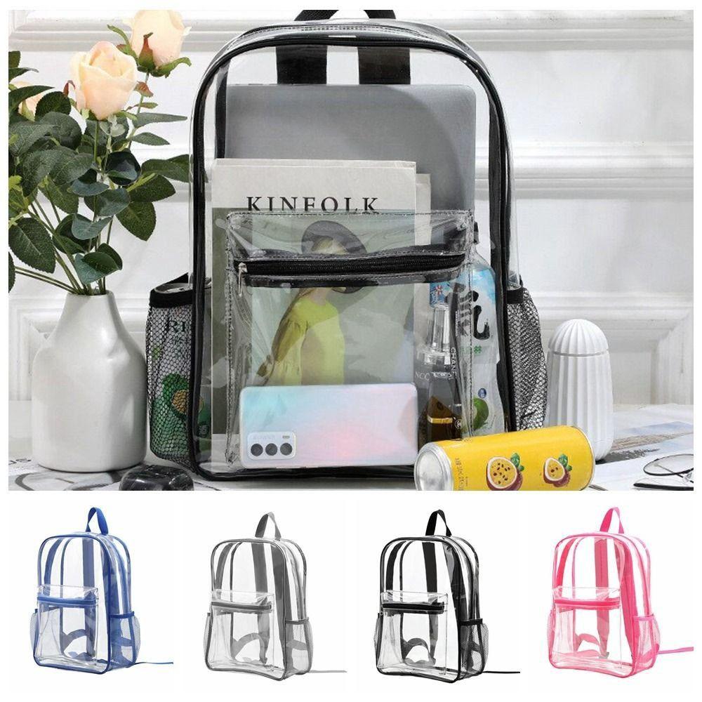 Large Capacity Clear Backpack Visible Transparent School Bag Transparent Backpack  Fitness