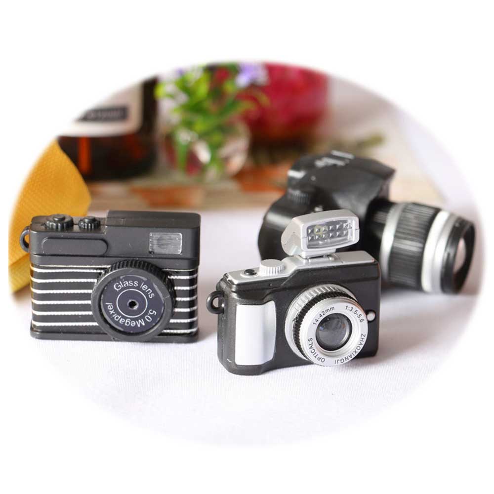Dollhouse Miniature Accessories Simulation Digital SLR Camera Model Toys for Doll House Decoration