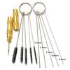 11Pcs Airbrush Spray Cleaning Repair Tool Kit Stainless Steel Needle Brush Set