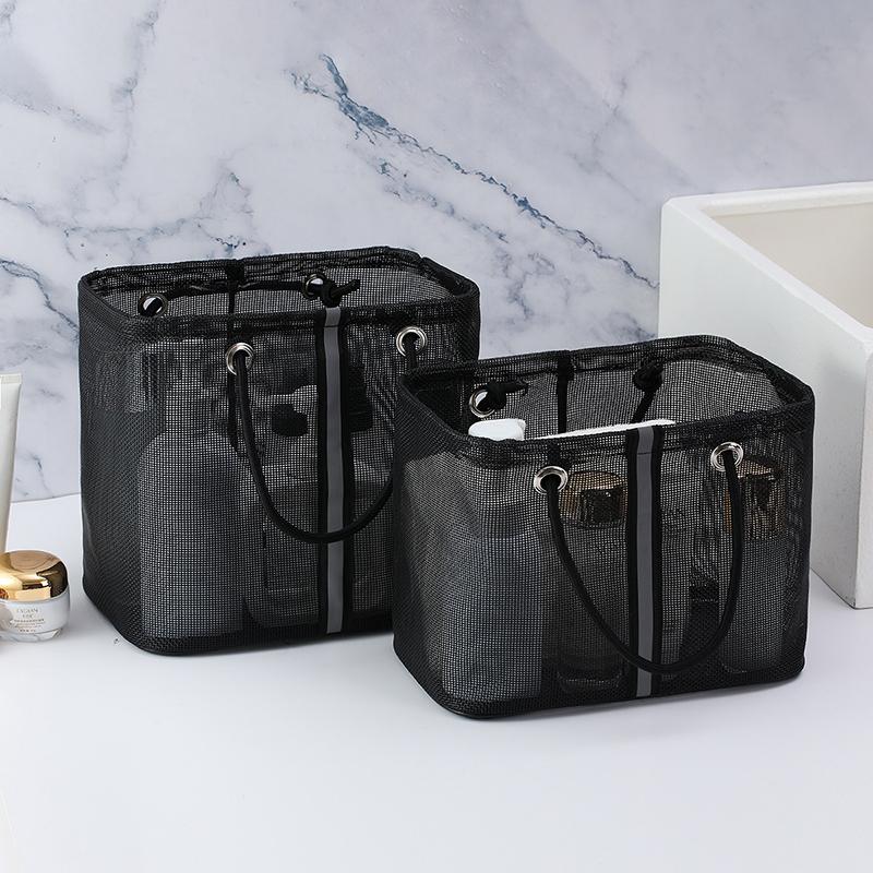 1 шт. Дорожная портативная сумка для хранения, сетчатая косметичка, органайзер для туалетных принадлежностей и макияжа, водонепроницаемая сумка, большая вместимость, пляжная сумка