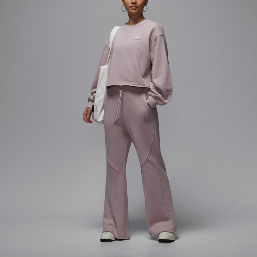 Jordan Расклешенные однотонные удобные простые повседневные брюки на шнуровке женские низы IF1025627