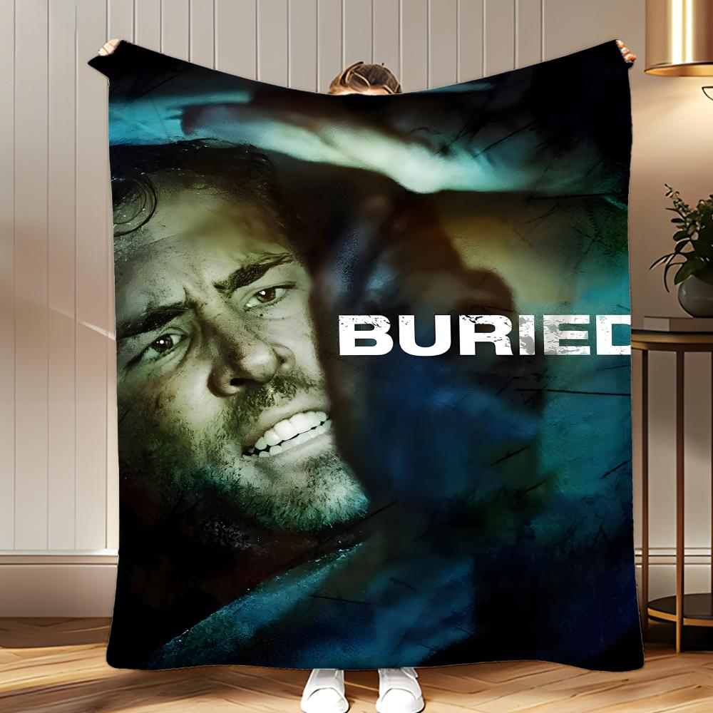 classic movie Buried Throw Soft Coral Fleece Blanket 310gsm Fluffy Warm Throw for Sofa Bed Couch Bedroom Decor