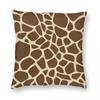 Giraffe Camouflage Square Pillowcase Polyester Linen Velvet Printed Zip Decorative Pillow Case Home Cushion Cover x