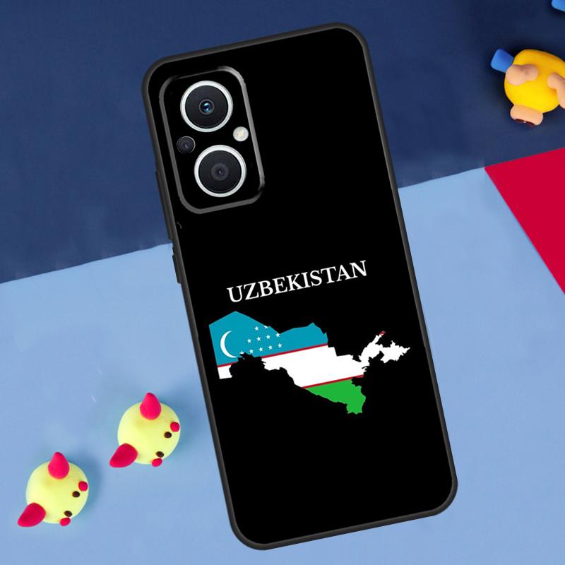 Эмблема Государственного Флага Узбекистана Для OPPO Reno 12F 13F 14F 11F 10 11 12 13 14 Pro 8T 7 8 Lite OPPO Find X9 X8 X6 X5 Pro Чехол