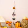 1PC Halloween Wooden Beads Pendant Gnome Pumpkin Bat Ghost Hanging Ornaments for Wall Home Party Tray Decoration Prop