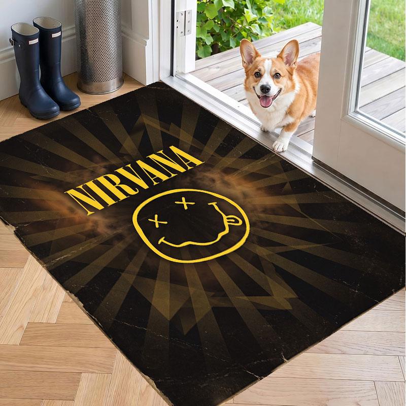 Soft Floor Carpet Nirvana Pattern Area Rug Decorative Mat For Home Room Decoration