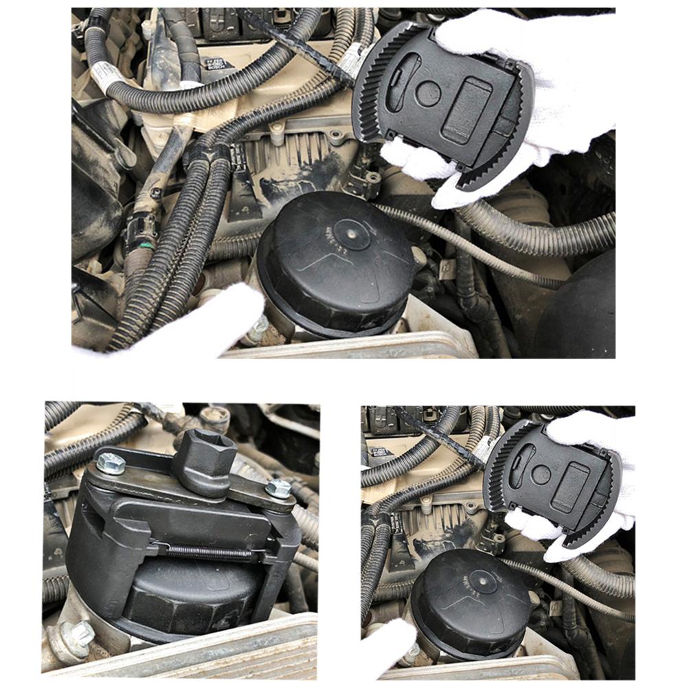 60-80/80-105mm Universal Adjustable New Two-Jaws Oil Filter Wrenches Kit Removal Steel Fuel Cast Car Trucks Motorcycles