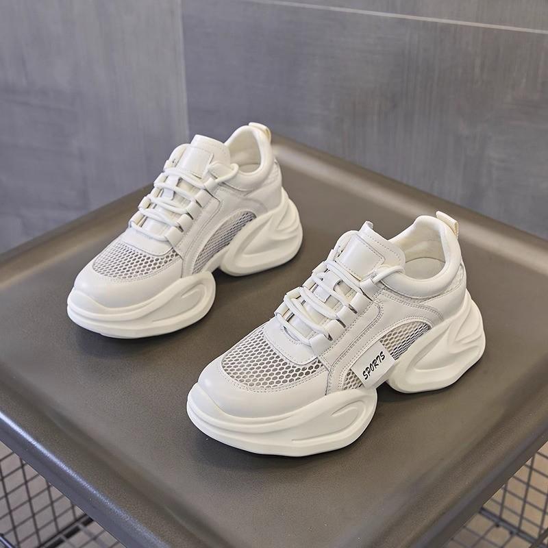 Обувь для папы Explosion Platform, женская, весенняя, новая, модная, универсальная, сетчатая, дышащая, спортивная, повседневная обувь