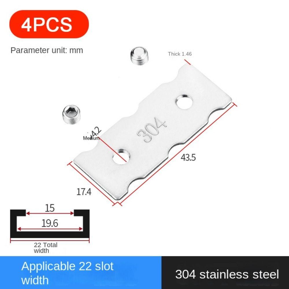 4PCS Stainless Steel Wind Support Limit Plate Non Punching Window Opening Accessories  Window