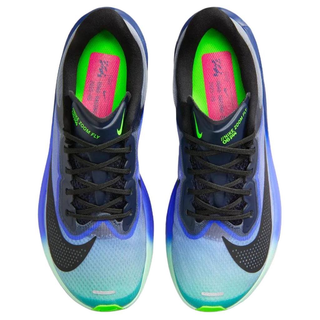 Nike Zoom Fly 6 Support Casual Marathon Running Shoes Women's Black Blue IO9566-400