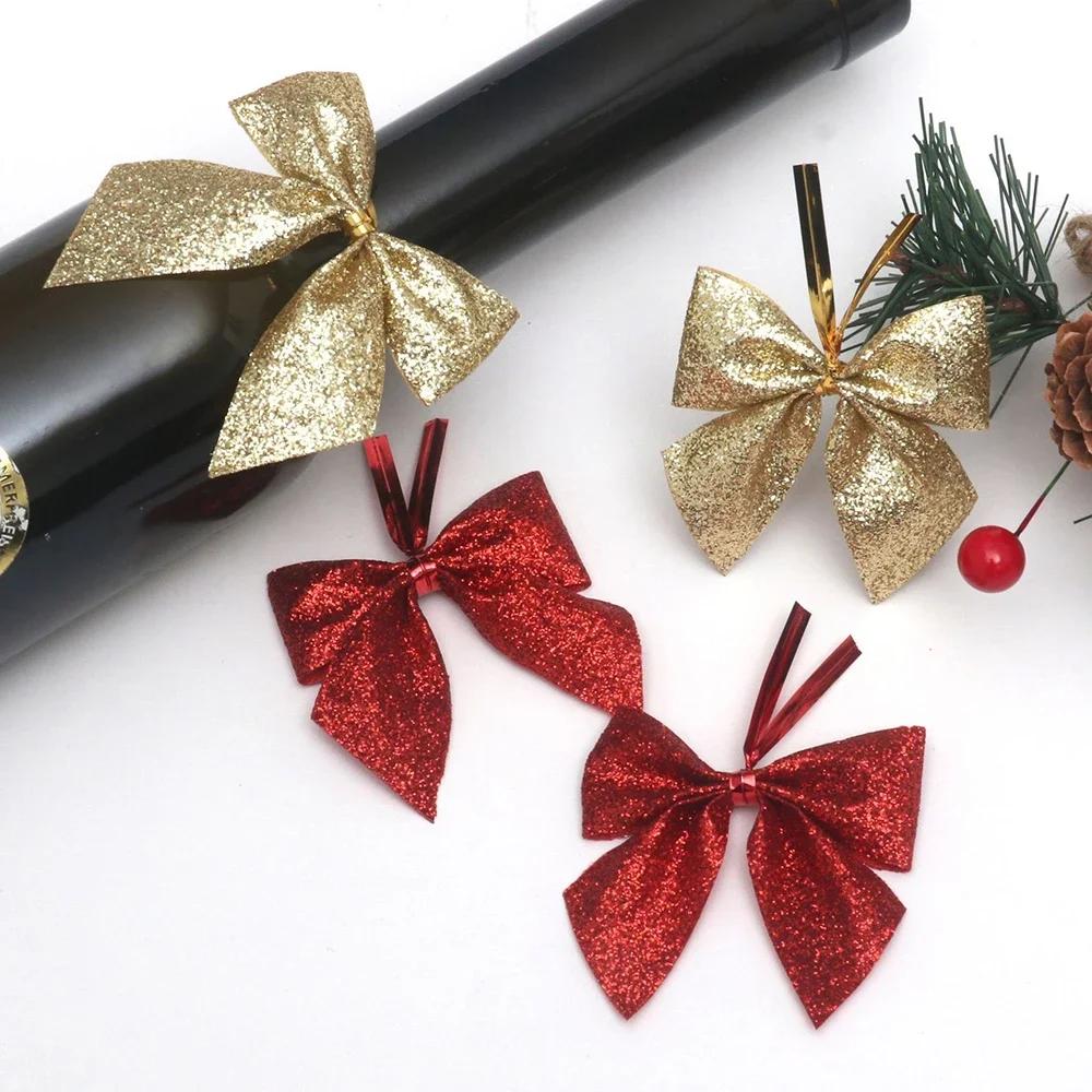 Подвеска на елку 10 шт. Банты для украшения дома, комнаты на Рождество, Новый год