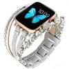Блестящий плетеный браслет Ремешок кожаная петля Для ремешка Apple Watch женский серия S11 10 9 8 40мм 41мм 38мм 42мм 44мм 45мм 46мм