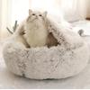 Cat Bed Four Seasons Warm Comfortable Pet Mattress Warm Soft Plush Pet Bed Semi-enclosed Cat Nest Shell Style Nest Cat Sofa Bed