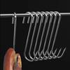 10pcs Stainless Steel Butcher's Meat Hook Tool for Hot and Cold Smoking Butchering Hunting Chicken Pork Sausage Bacon Grill Hook