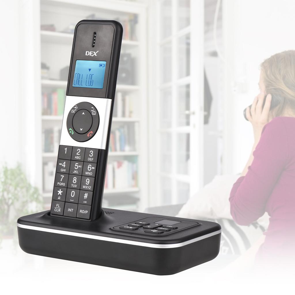 BISOFICE D1002 TAM T 3 Handset Cordless Phone with Answering Machine Caller ID Call Waiting 1.6 inch LCD 3 Lines Screen