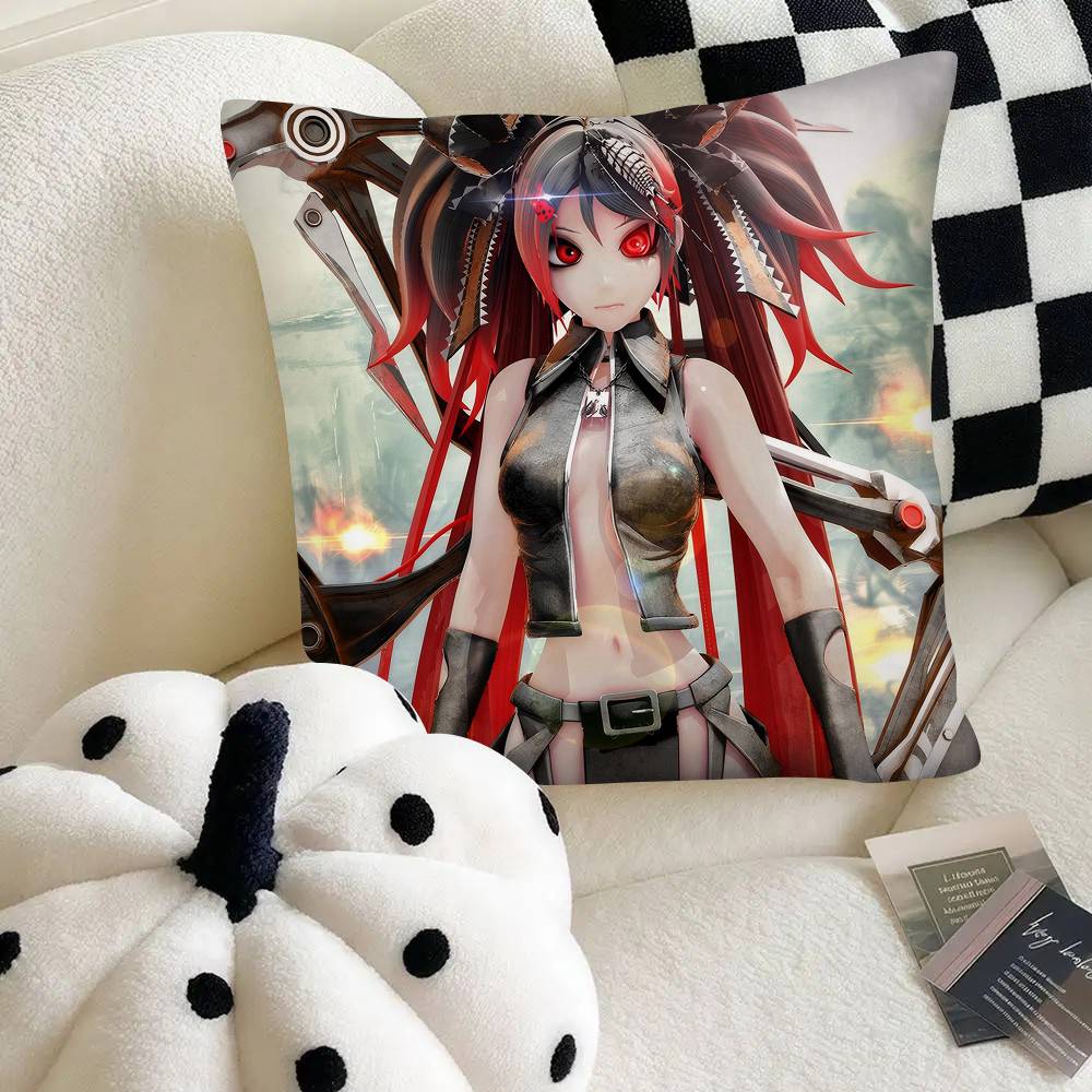 Странная Эстетика Милая Девочка Кальций Мику Наволочка Квадратная Подушка Спальня Диван Отдых Комфортная Подушка Автомобиль Домашний Декор