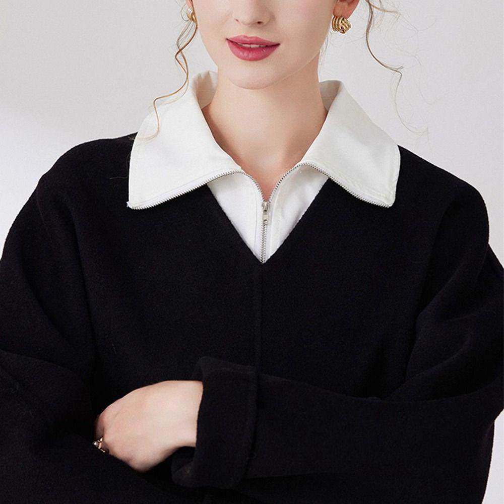 Хлопковая рубашка с искусственным воротником, классическая одежда, аксессуары, модная блузка, накладной воротник