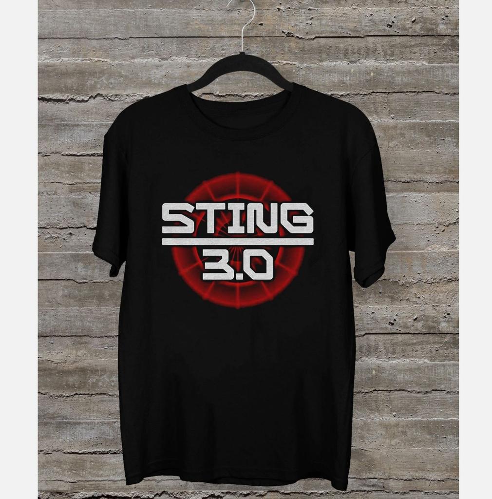 Sting 3.0 World Tour logo Short Sleeve Black All Size T-Shirt