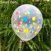 10pcs 12 Inch Clear Transparent Latex Polka Dots Balloons Wedding Birthday Balloons Decoration