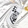 Чехол для телефона Samsung S23A55 с изображением головы льва и тигра, защищающий от падений