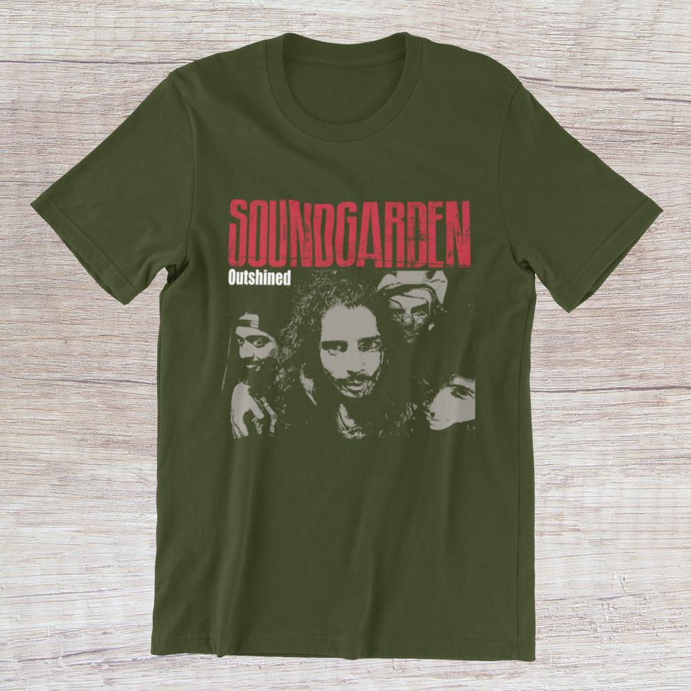 Soundgarden Tshirt 90s American Alternative Rock Band On Ring Spun Cotton Tee