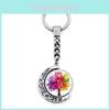 Красочный брелок-подвеска Дерево Жизни, двусторонний вращающийся лунный шарм