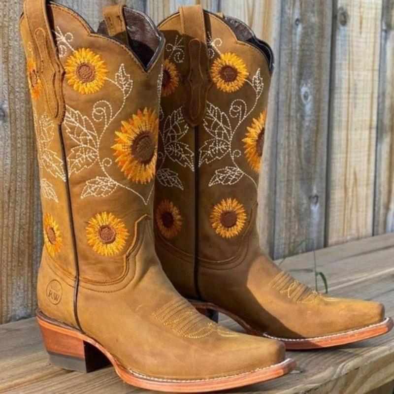 Модные новые вышитые этнические повседневные женские сапоги на танкетке большого размера короткие сапоги Martin Boots