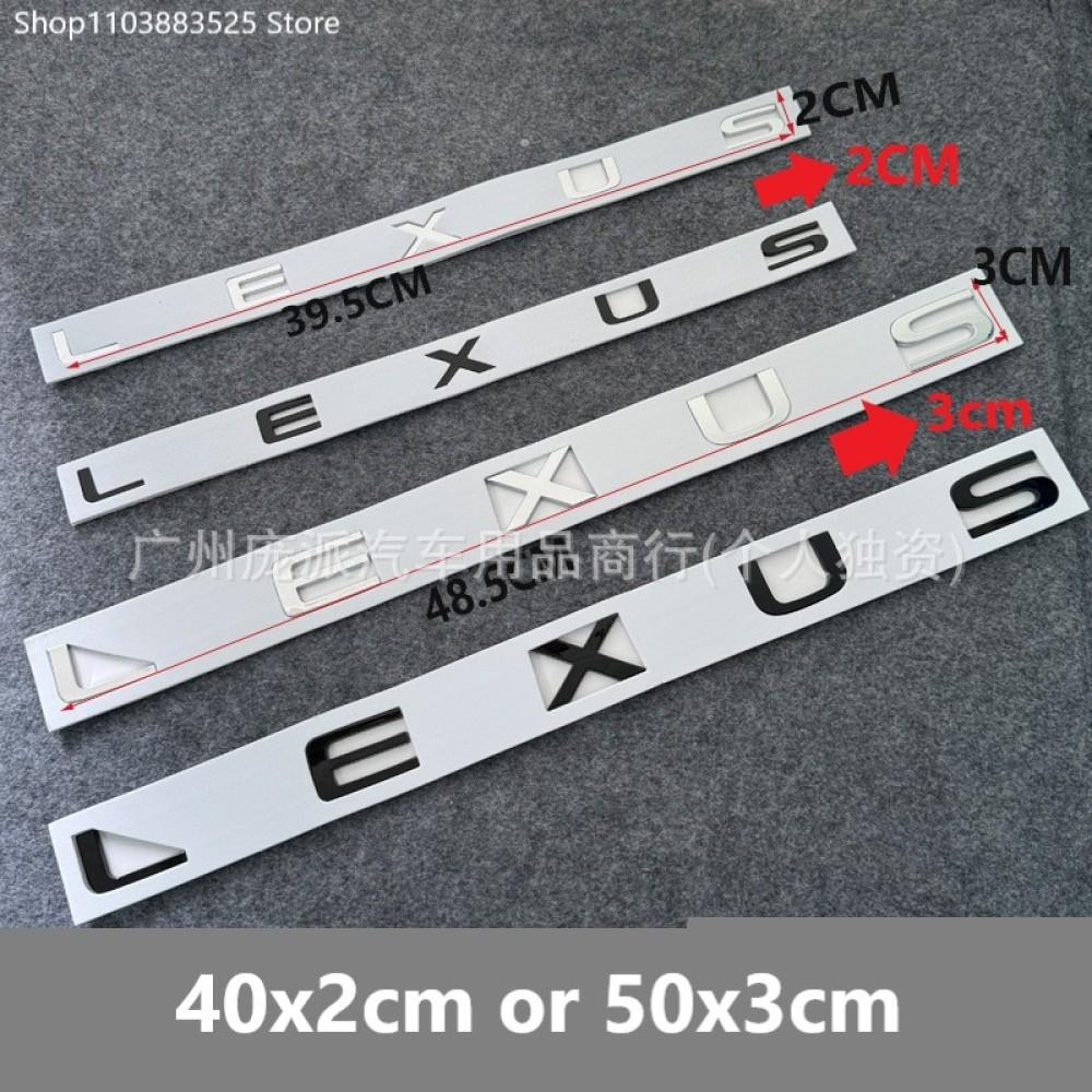5 English letter stickers Fit for Lexus NX260 RX350 GX550 CT200H IS250 CT IS LS ES NX RX UX GX GX470 RX400 ES300 GS300 F sport UA9
