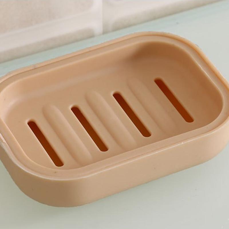 Charm Simple and Generous Double Soap Box Thickened Soap Tray Square Soap Box with Cover Bathroom Home Life Plastic Toilet Multi-function Multi-scene