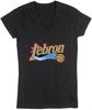 Lebron James Philadelphia 76ers Logo LADIES V-Neck Shirt T-Shirt Adult XL