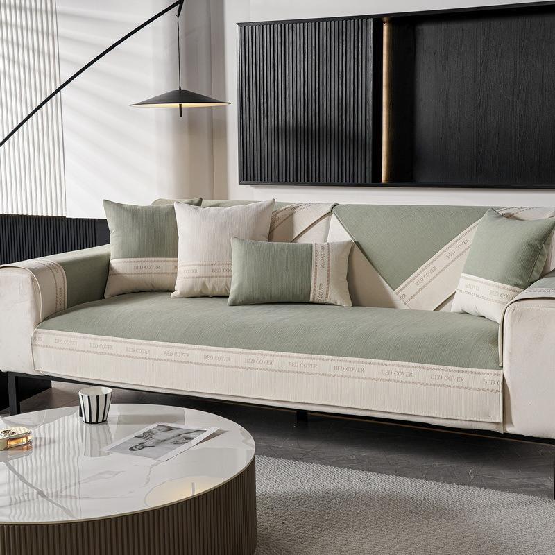 Cream Style Sofa Cushion Chenille Four Seasons Universal High-End Entry Lux Non-Slip Sofa Cover Towel Cover Cushion