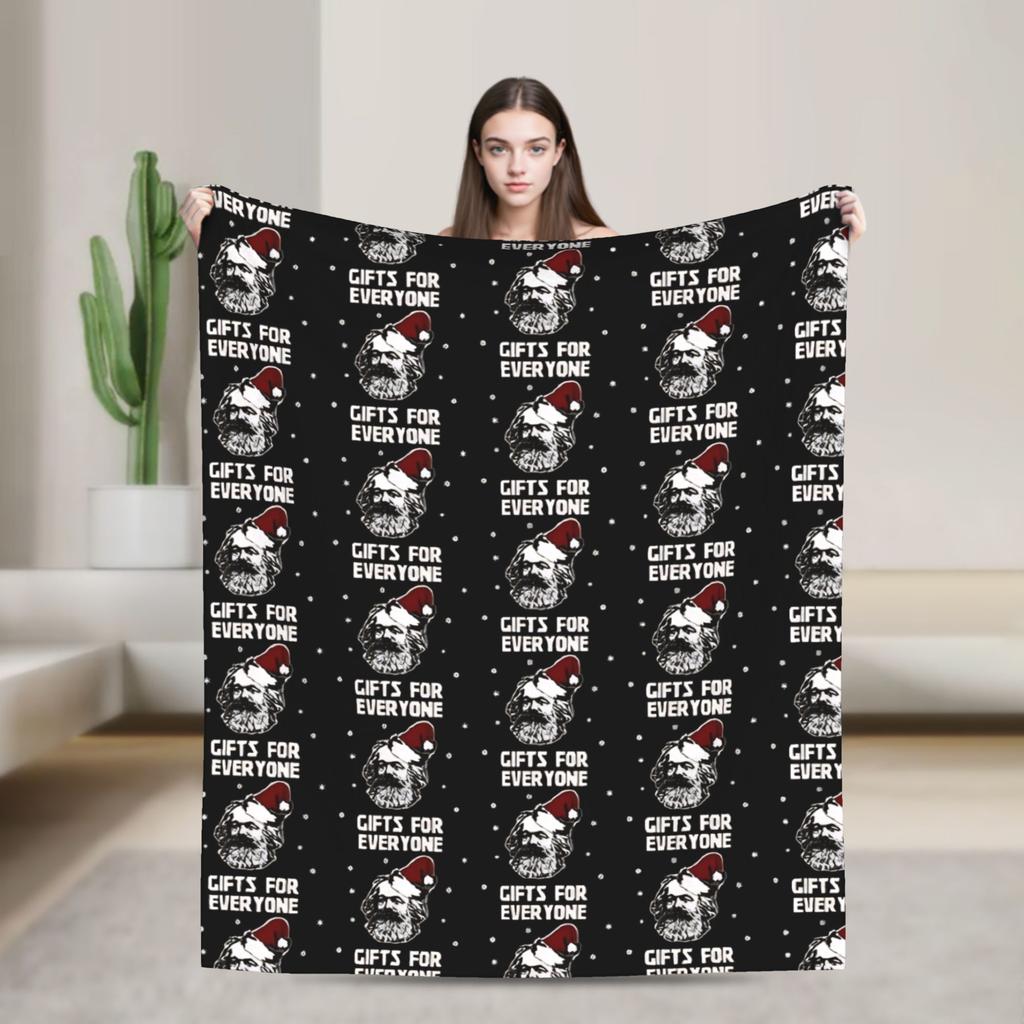 Karl Marx Blanket Quality Super Warm Throw Blanket Winter Students Bedroom Novelty Bedspread