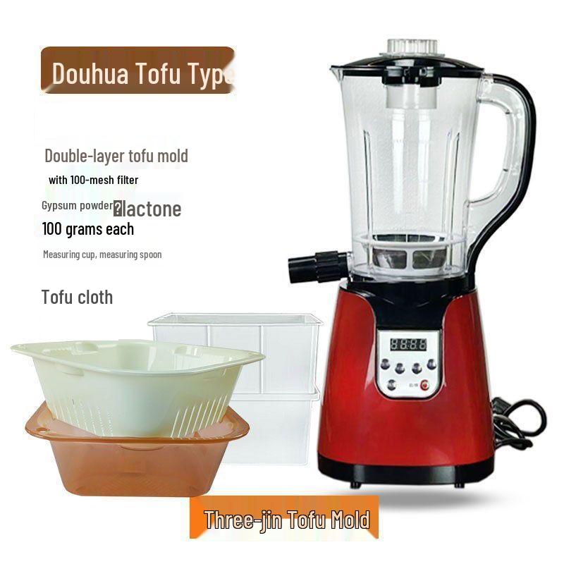 Compact Automatic Tofu & Soy Milk Maker, Rice Noodle, Douhua, and Rice Paper Grinder