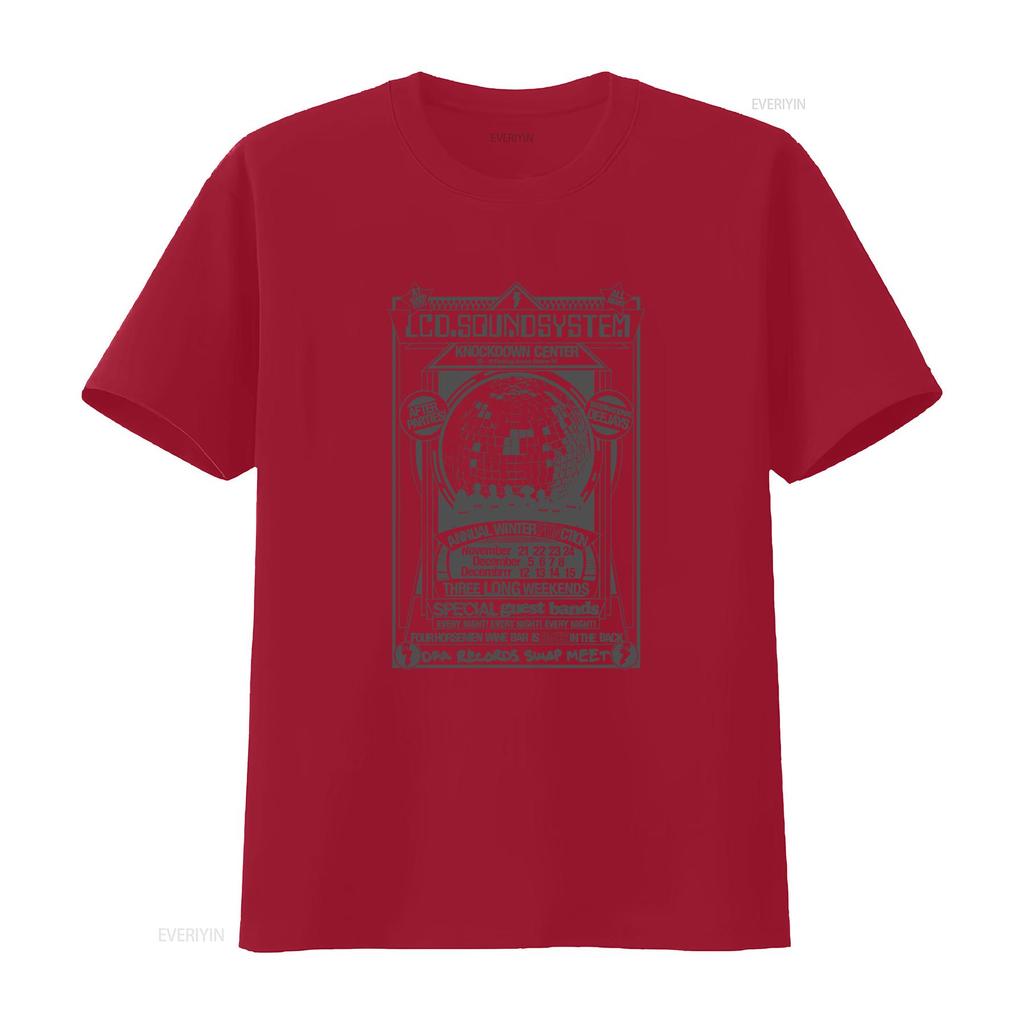 LCD Soundsystem 2024 Winter Annual Function T Shirt Full Size S 5XL with Knockdown Center Design and Party Details vintage