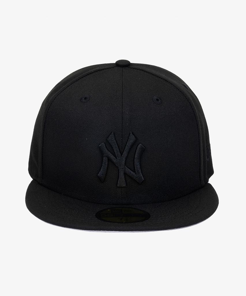 New Era Кепка MLB New York Yankees Базовая Приталенная Черный/Черный