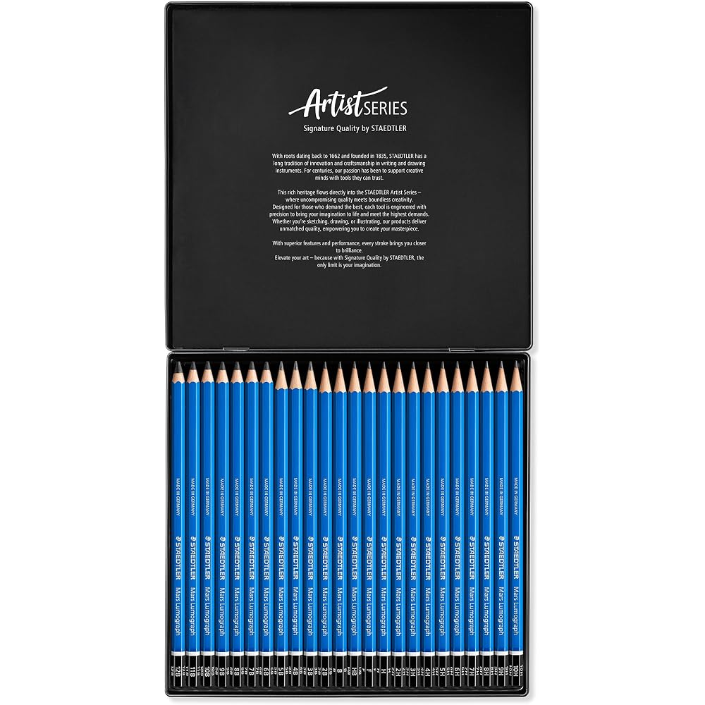 STAEDTLER Pencil Marsulmograph 24 Hardness Set Drawing 100 G24 Black