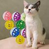 Fun 10/30/50pcs Hollow PET With Bells Interactive Throw Ball Cat Toys Training Tools Pet Supplies