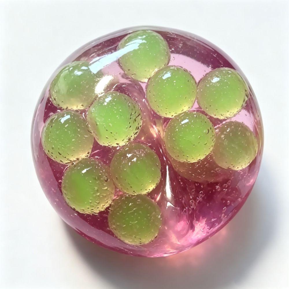 Shapeable TPR Mochi Ball Grape Pulp Sugar Balls Squishy Beads Squeeze Toy Party Favors