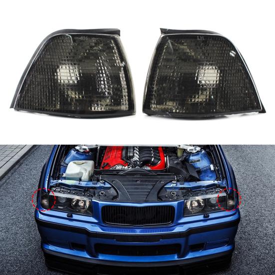 2Pcs Corner Light ABS Fine Workmanship Replacement Housing Left Right Turn Signal