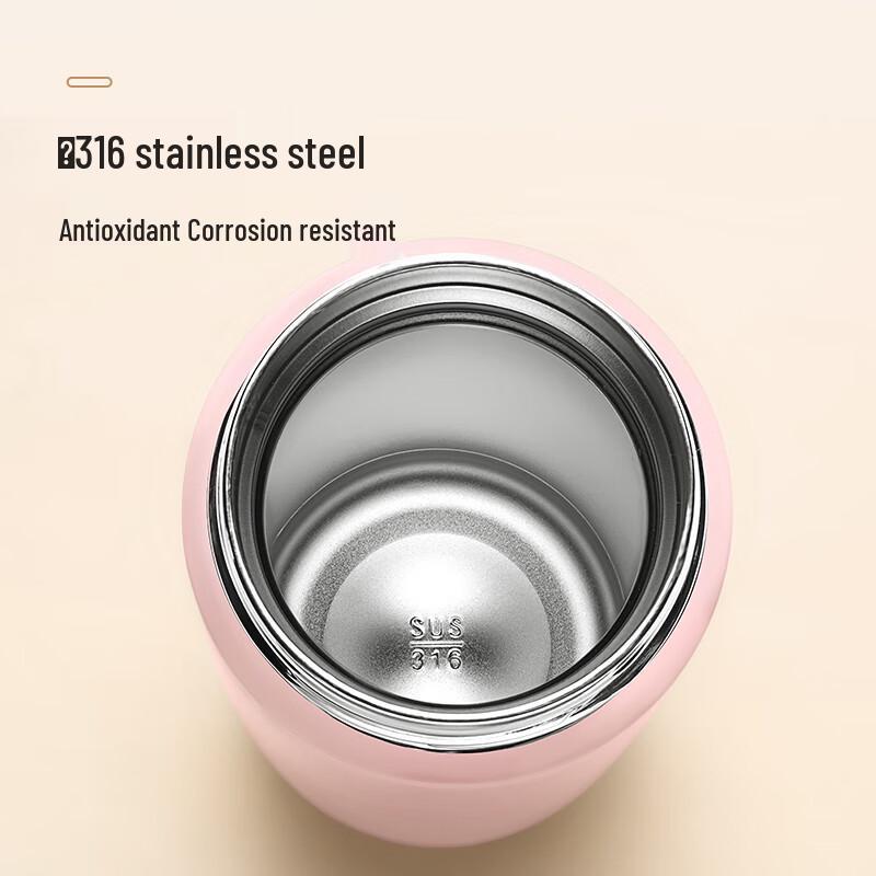 FGA Portable 316 Stainless Steel Insulated Straw Water Bottle