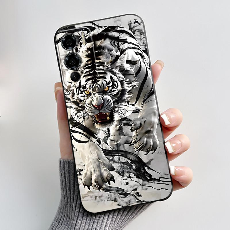 Shockproof Phone Case For Doogee N60 Pro Casing Soft Silicone Beautiful Aurora Snow Mountain Forest Pattern Black Cover
