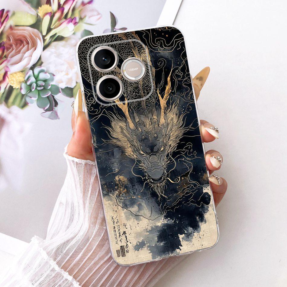 For Honor 600 Lite Honor600 2026 Cool Dragon Tiger Pattern Phone Case For Honor 600 600Lite 5G Soft Silicone TPU Cases Bumper