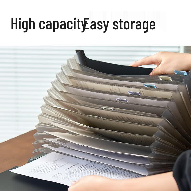 Deli A4 Accordion File Bag