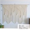 Тканый Хлопковый Канат Полый Занавес для Двери Гобелен Бахрома Фон Украшение Настенное Украшение Бытовой Занавес Перегородка для Прихожей